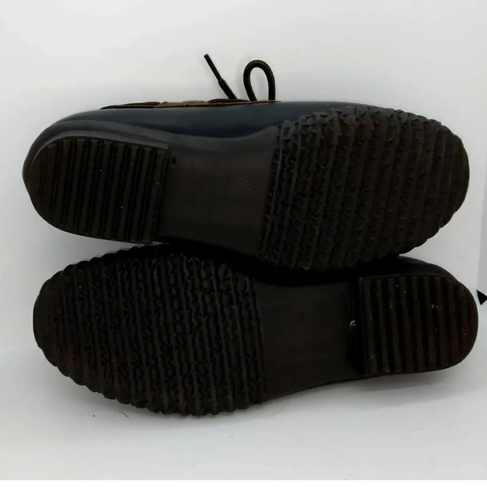 JBU by Jambu Women's Pre-owned Weather Ready Black/Brown Rain Shoes - sz. 9 1/2